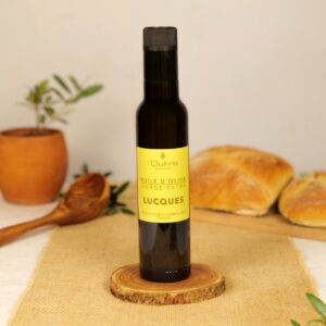 Huile d’olive de Lucques du Domaine de l'Oulivie. Variété typique de l'Hérault.