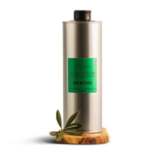 Huile d’olive préparation à la menthe