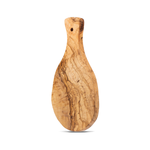 Planche à découper en bois d'olivier. Chaque morceau de bois a une veinure particulière. Chaque planche est unique. Fabrication artisanale.