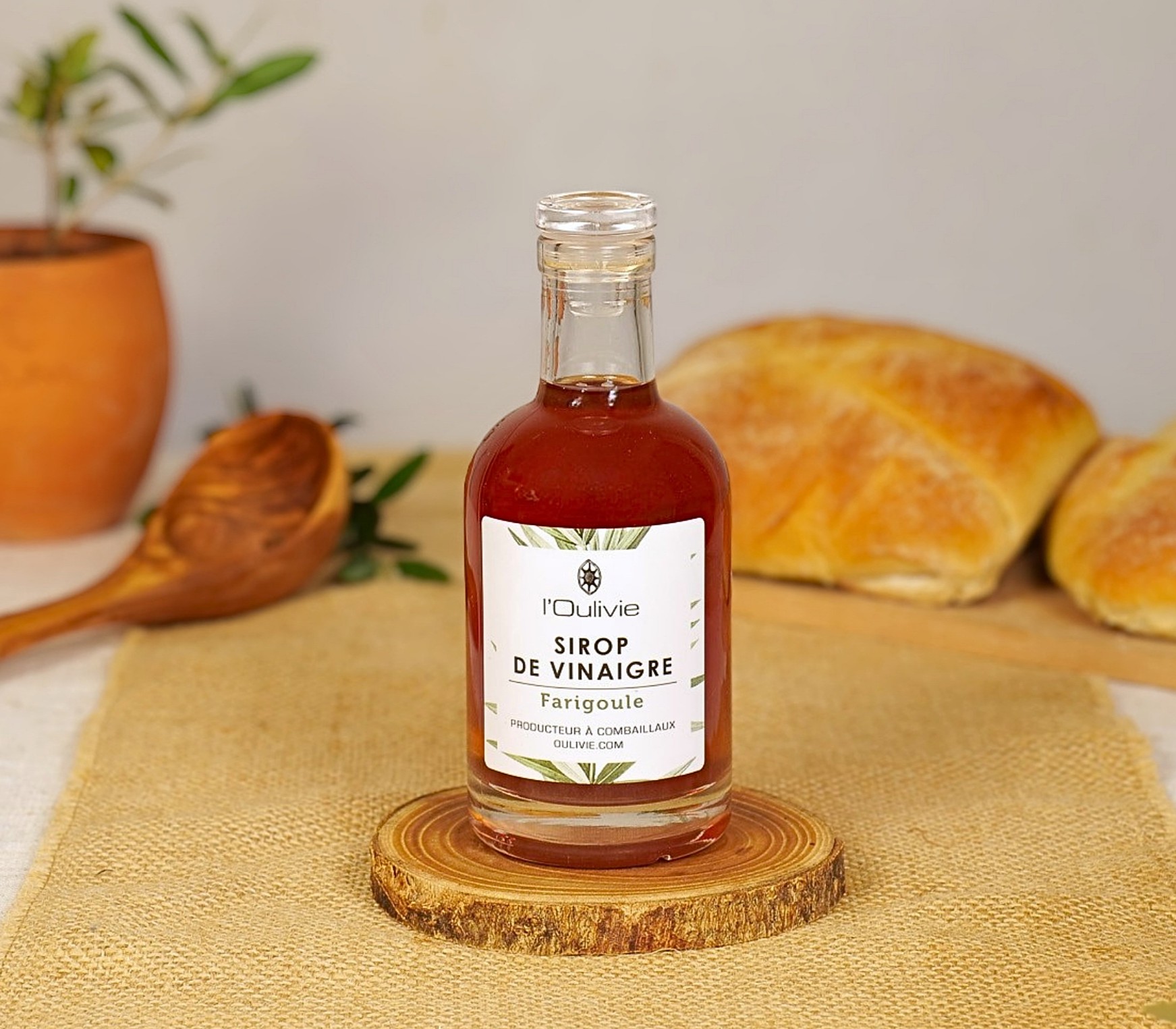 Sirop de vinaigre à la Farigoule du Domaine de l'Oulivie.