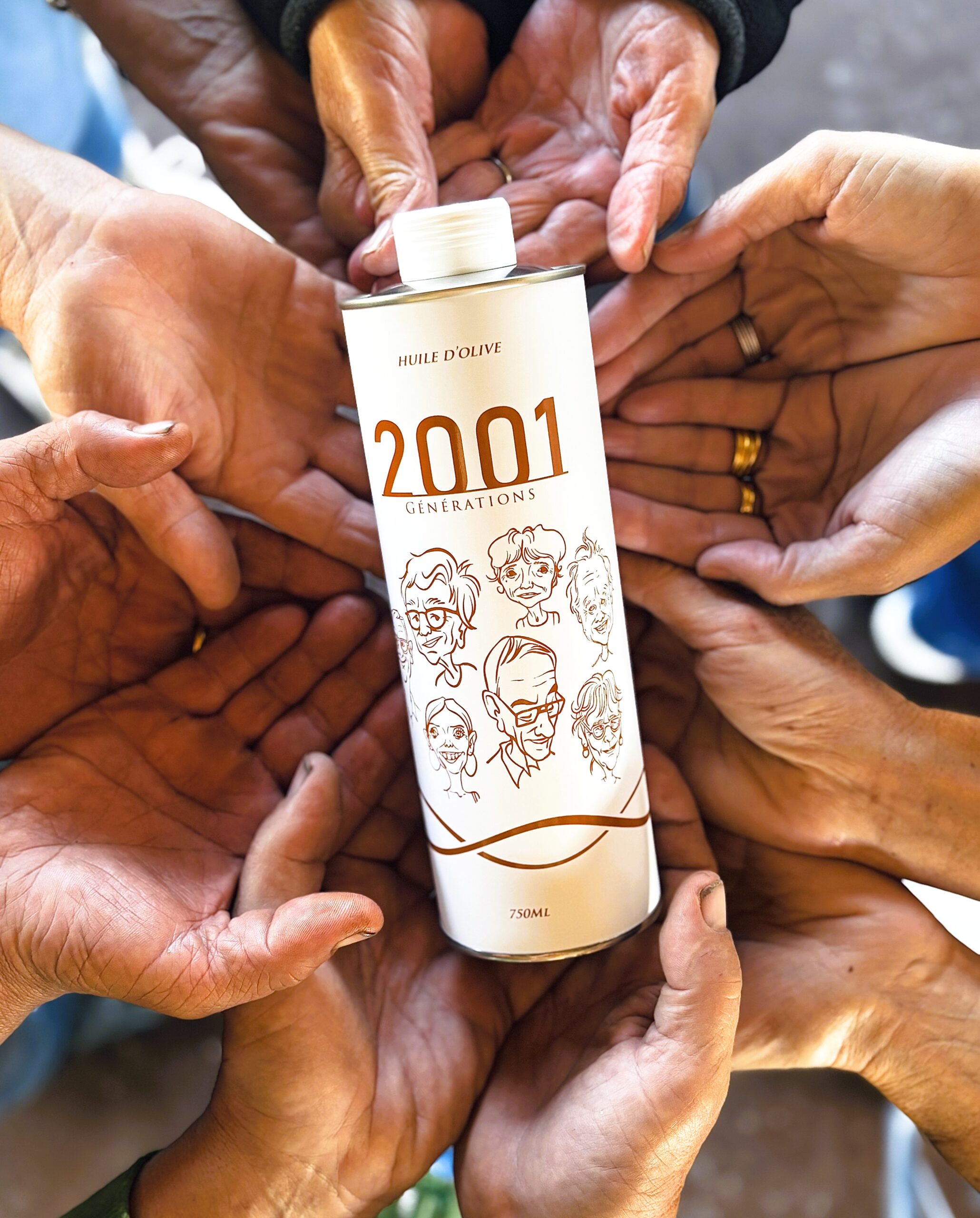 Huile d'olive 2001 du Domaine de l'Oulivie, une huile délicate et fruitée.